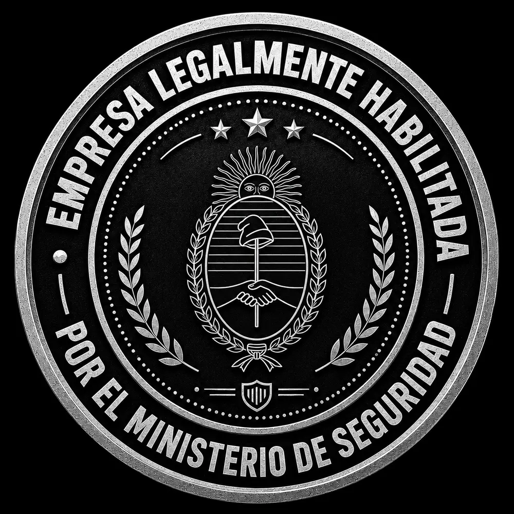 Sello empresa legalmente habilitada por el Ministerio de Seguridad de Neuquén